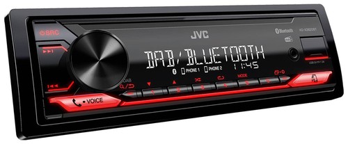 JVC KD-X282DBT autoradio Bluetooth DAB+ USB per Mercedes-Benz Classe C 2007-2011 - Foto 3 di 5
