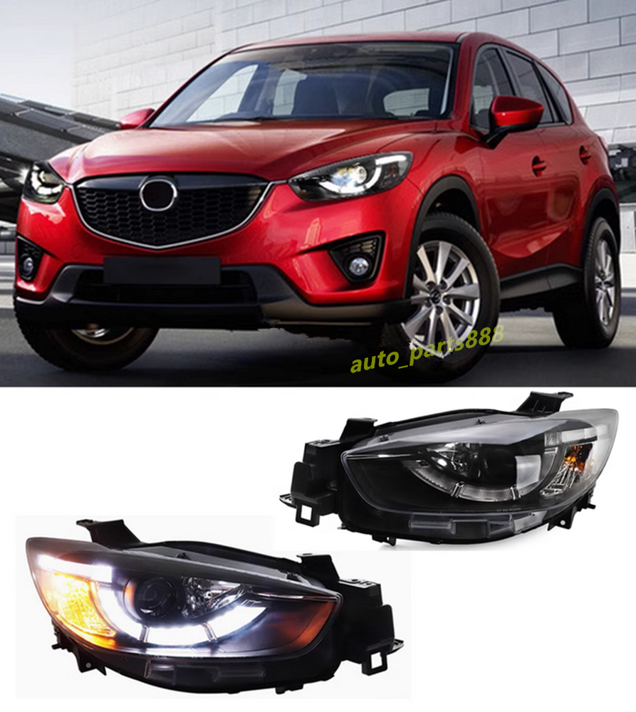 2PCS LED Headlights For Mazda CX-5 2012-2016 DRL Projector Upgrade