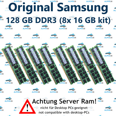 128 Go (8x 16 Go) RDIMM ECC REG DDR3-1600 Supermicro 6027TR-DTRF