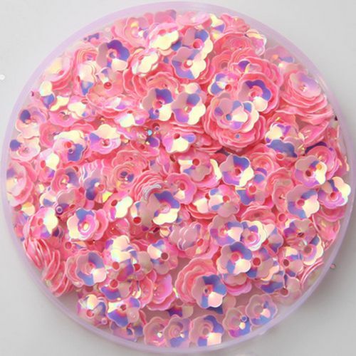 White Plum Flower Pvc Sequins Sewing Craft Women Garments Sequin 5mm 1200pcs - Picture 4 of 32