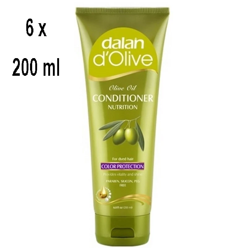 32,46€/L - 6x Dalan d'Olive Farbschutz Conditioner für gefärbtes Haar 200ml