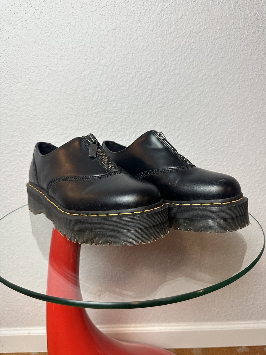 Dr. Martens Aurian 1461 Quad Zip Smooth Leather Platform 12M Dr. Martens Aurian 1461 Quad Zip Smooth Leather Platform 12M