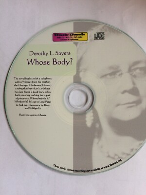 Dorothy L Sayers - Whose Body? - Unabridged 6.5 Hours Audiobook Mp3 CD