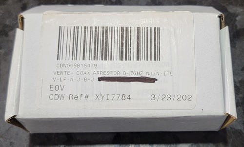 Ventev V-LP-N-P-BHJ Lightning Arrestor 0-7 GHz (N-Female/N-Male) - Picture 3 of 3