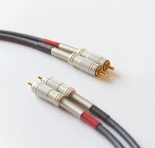 Mogami 2549 with Canare F-09 RCA Plugs, Audiophile RCA Interconnect Cable Pair