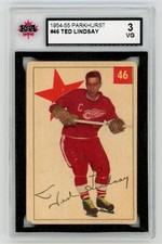 1954-55 Parkhurst #46 Ted Lindsay KSA3 VG Detroit Red Wings #19140s