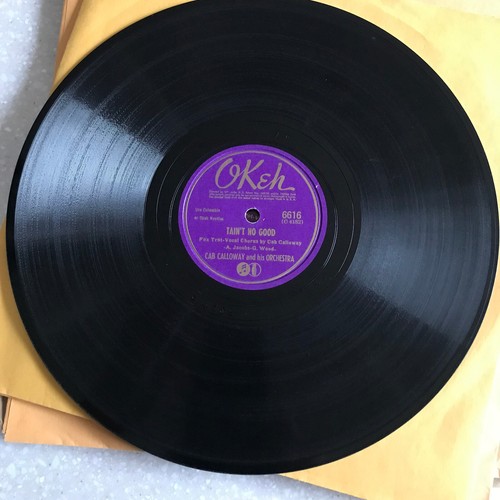 78 rpm Record 1942 Jazz OKEH Cab Calloway TAIN'T NO GOOD Want To Rock JUKEBOX - Picture 5 of 5