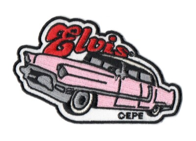 Elvis - Pink Cadillac - Official Embroidered Patch - Elvis Presley Enterprises