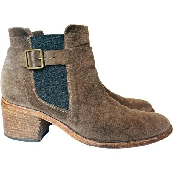 ALBERTO FERMANI Carina 麂皮踝靴鸽子尺寸 40 US 9.5 — 第 2/4 张图片