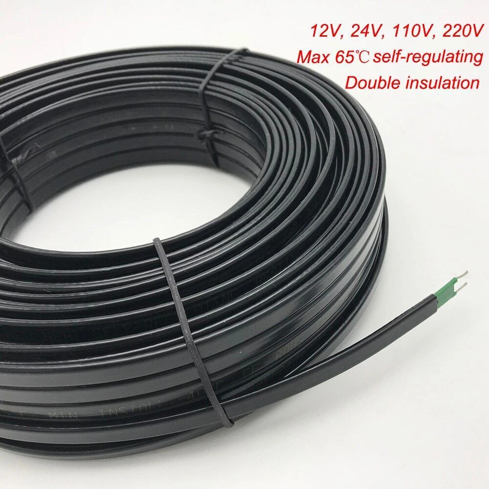 Water Pipe Heating Cable Anti-Freeze Frost Protection Roof Electric Heater  Wire | eBay
