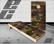 Elk Wilderness Woods Cornhole Boards Bean Bag Toss Game