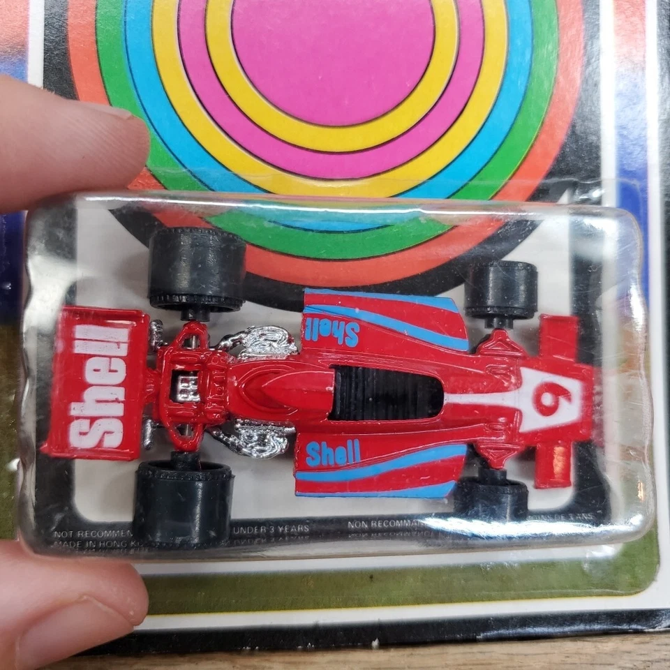 Playart Die Cast Metal YA7 7194 Lotus Racer #9 Shell Car SEALED NOS Hong Kong - Imagem 3 de 4