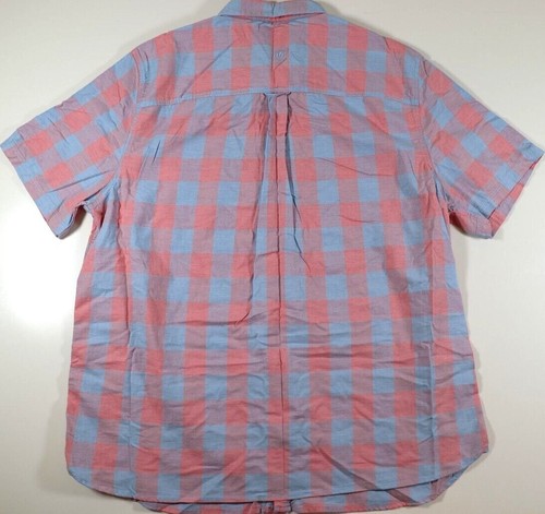 FAT FACE WARREN CHECK COTTON SHORT SLEEVE SHIRT - PINK 974537 MEN 2XL 4XL - Picture 2 of 19