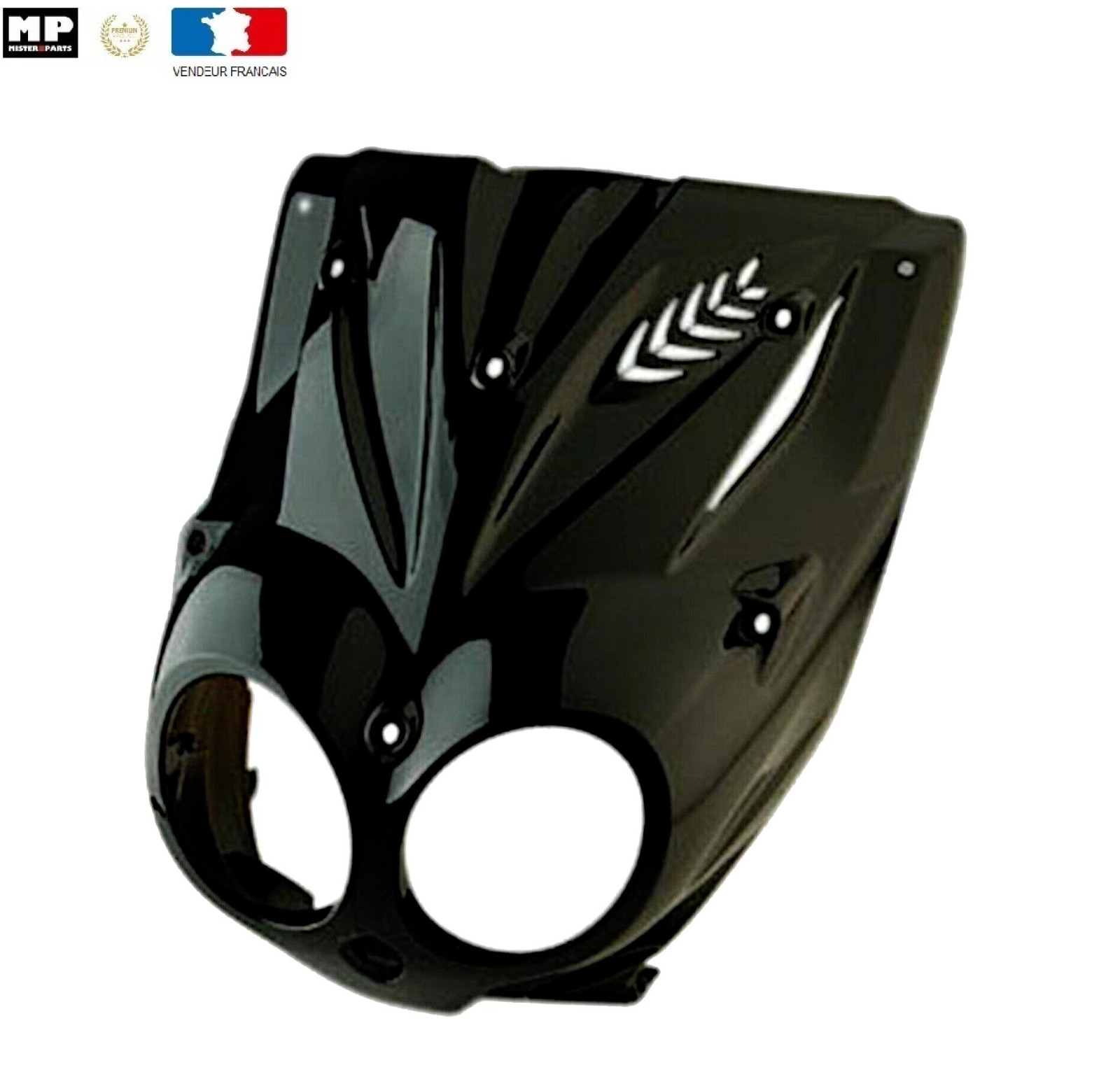 Tablier face avant MBK Stunt coque plastique noir brillant Yamaha Slider 2000-2016