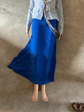 Junee Women’s Skirt Royal Blue Fashion Pleated Flowing Size XS Made in USA