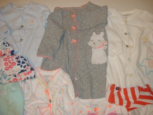 Carter's Baby Girl 3 months Clothes Lot of 10 Pieces-Excellent Condition - Picture 2 of 4