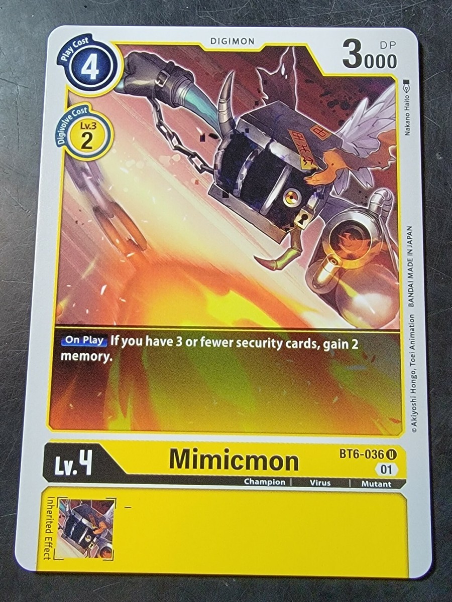Mimicmon BT6-036 U Digimon TCG | eBay