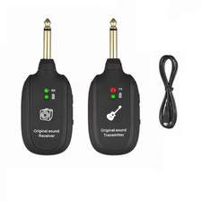 Wireless Guitar System Transmitter Receiver Built-in Rechargeable 20Hz-20kHz UHF
