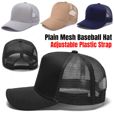 Unisex Trucker Mesh Baseball Mütze verstellbar atmungsaktiv Hip Hop Snapback Cap neu