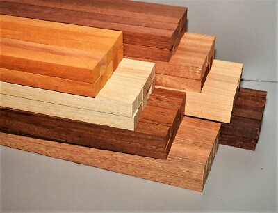 10 Penblanks 82/2 cm verschiedene Hölzer drechseln basteln cuttingboard Basteln