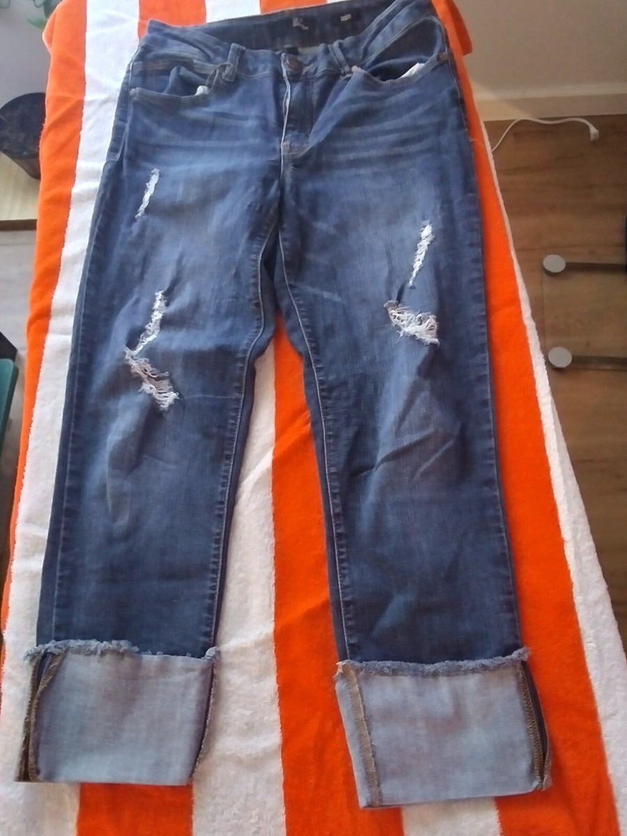1822 Denim Women's Taylor Blue Wash Skinny Crop sz 6 | eBay