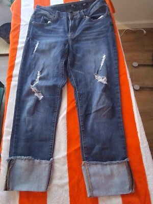 1822 Denim Women's Taylor Blue Wash Skinny Crop sz