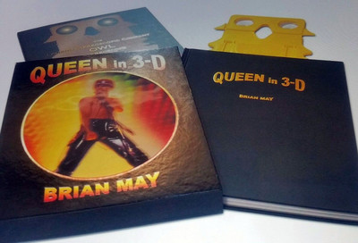 BRIAN MAY + SIGNIERT + KÖNIGIN IN 3D + BUCH = 100 % AUTHENTISCH + EXPRESS GLOBAL SHIP + MERCURY