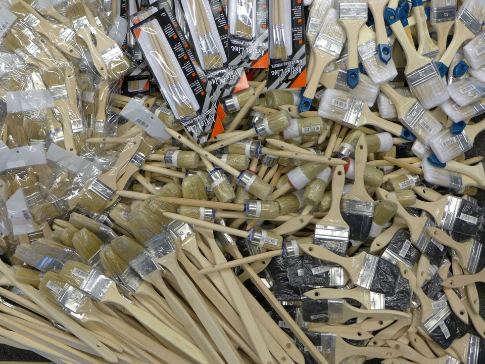 ROTIX Pinsel-Paket 500 Stück gleichwertige Pinsel verschiedene Typen 1A-Neuware