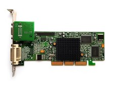 MATROX G55 MDHA32DB AGP 32MB VGA DVI G550 Retro gaming graphics card