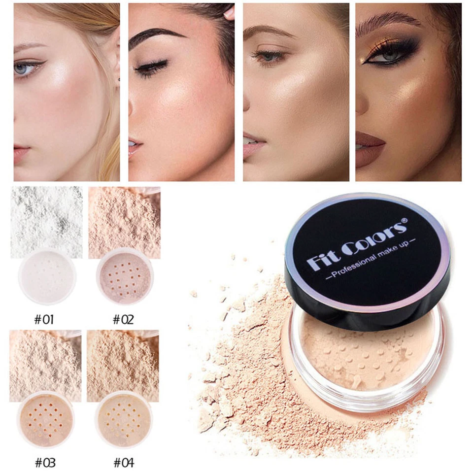 ✹Korean Loose Powder Full Brightening Concealer Mineral Face Foundation Cosmetic - Image 4 of 4