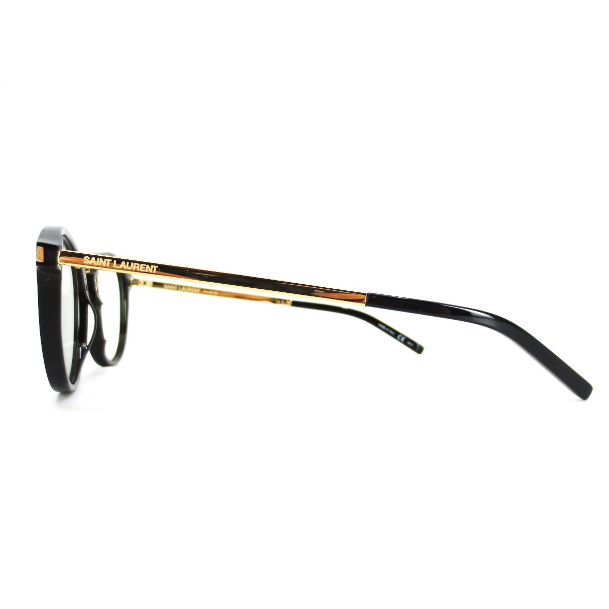 Saint Laurent Eyeglasses Frames SL130 COMBI black Gold 49-21-145