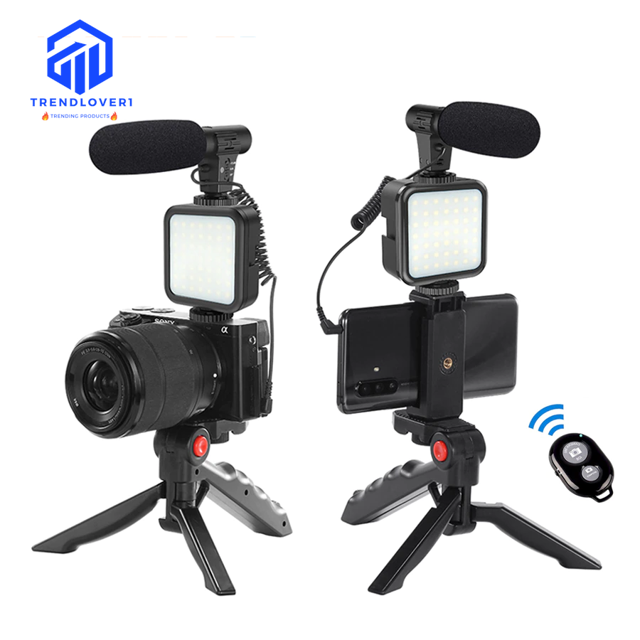 Vlog撮影キット Video making kit Portable Vlogging Kit Video Making Equipment with Tripod