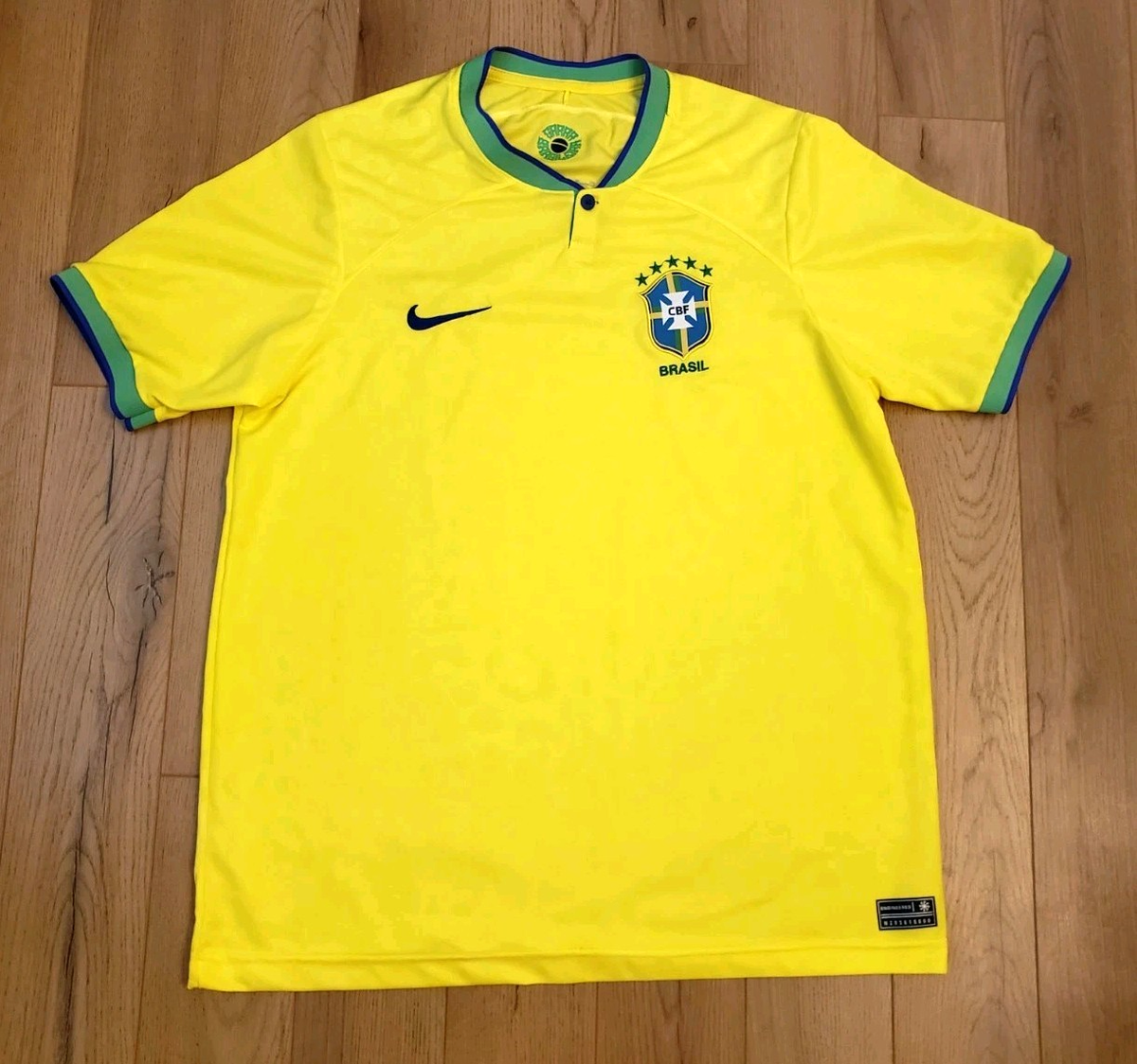Mens XL Brazil Brasil CBF Dri-Fit Nike Soccer Futbol Jersey