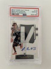 Panini National Treasures Nic Claxton RPA #143 /99 PSA 10 Brooklyn Nets RC