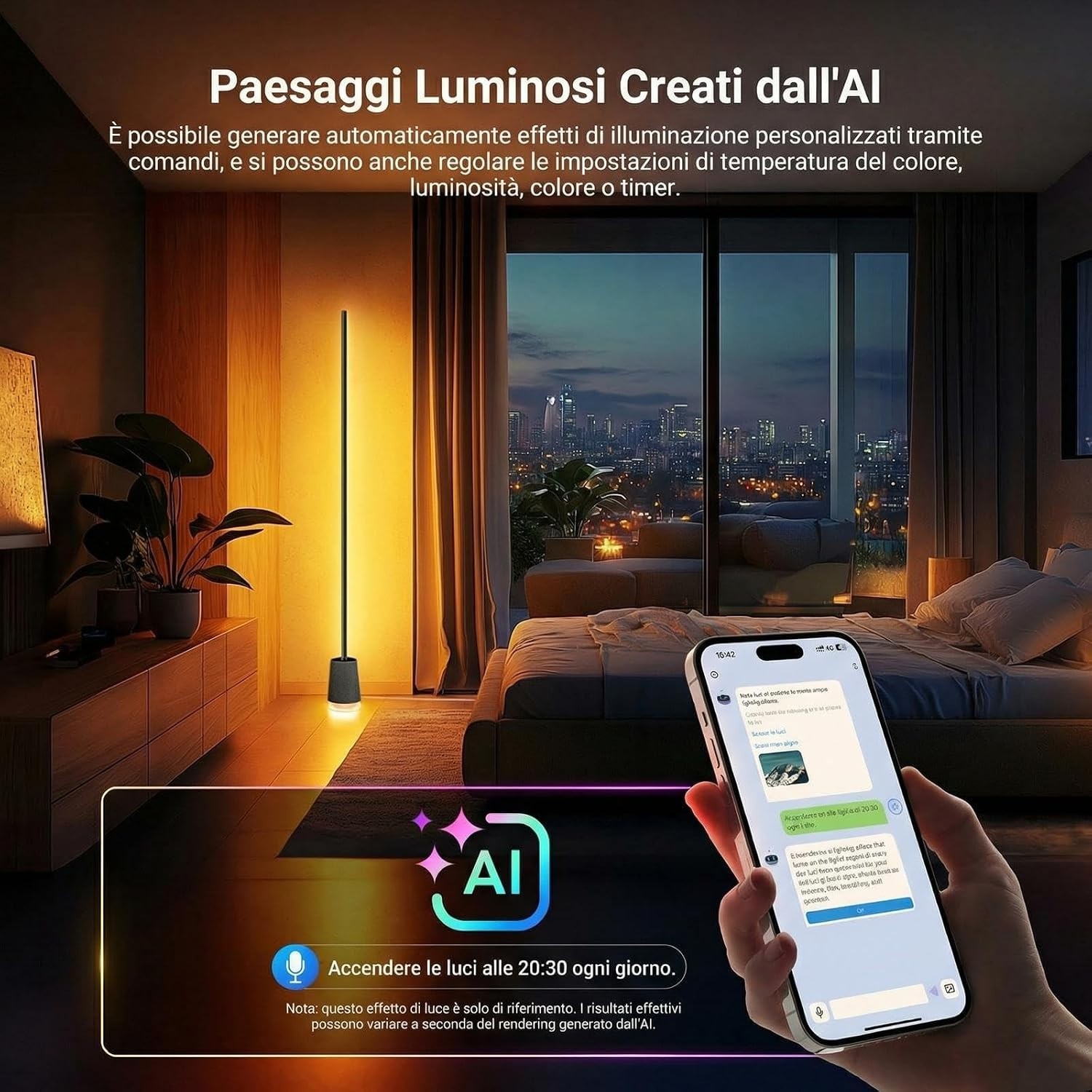 NEEWER NF06 Lampada da Terra Intelligente RGB IC CW, Luce Angolare LED 1500lm foto 2