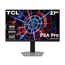 TCL 27P2A Pro 27in QHD Mini-LED Gaming Monitor, 320Hz Refresh Rate, HDR800
