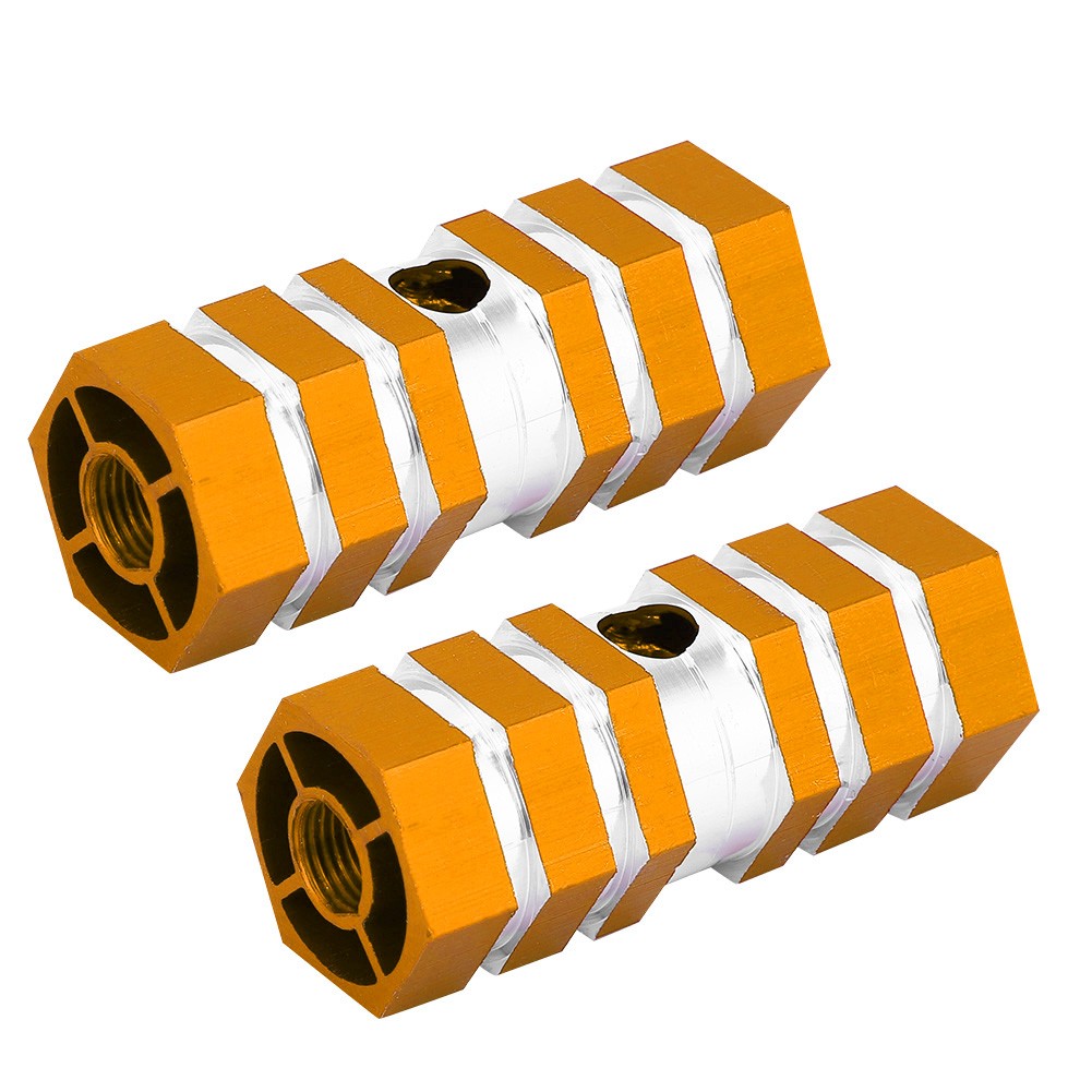 2 Lightweight Aluminum Alloy Pegs For Rear Axle BMX Bicycle & Bike Excellent