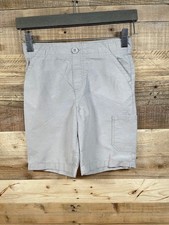 Jumping Beans Boys M 5/6 Solid Beige Shorts Pockets Cotton Kids Casual Bottoms