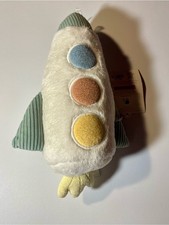 Cloud Island Space Rocket Ship Plush Nursery Toy Baby Stuffed Animal NWT Soft