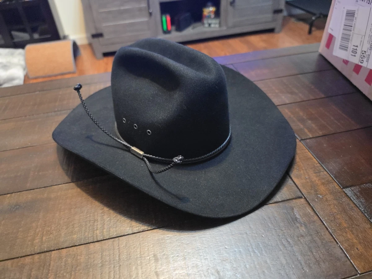 Chapeau western cowboy STETSON 3x castor 7 1/8 années 50