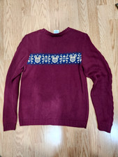 Disney Mickey Icon Sweater pullover Sz Kids Large New