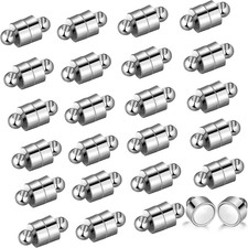 24 Pairs Magnetic Necklace Bracelet Clasps Magnet Converter Jewelry Clasps Exten