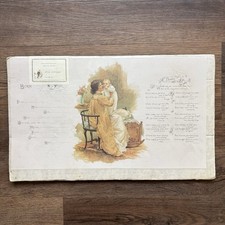 Reproduction Birth Announcement Stone Lithograph 1880-1910 Old Print Factory O2