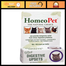 Natural Cat Digestive Support - Homeopathic Remedy for Feline Upsets, 15ml