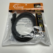 4k HD DISPLAYPORT to DISPLAYPORT Cable Zoom Speed 6 ft Cable Ultra HD