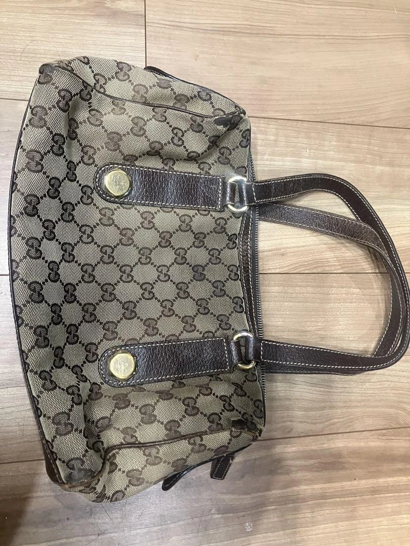 Sac à main Gucci motif Gg authentique Guam Find créateur fourre tout sac à bandoulière luxe