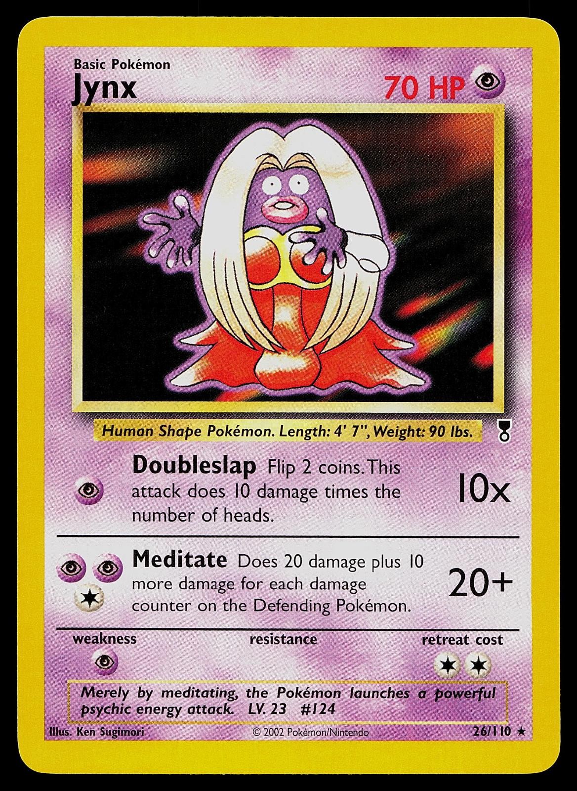 Pokemon Card - Jynx Legendary Collection 26/110 Rare