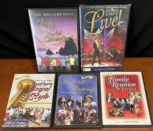 Seventh-day Adventist Music, lot 5 musical DVDs -Family Reunion, VoiceofProphecy