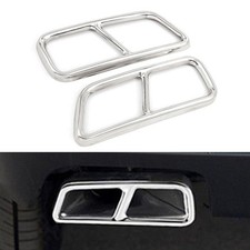 Pair Rear Exhaust Muffler Tip End Tailpipe Cover Trim For Cadillac XT5 2016-2020