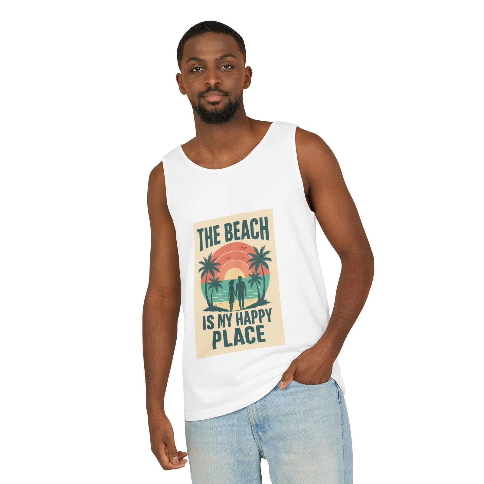 Beach Lover Tank Top, Summer Apparel, Vacation Shirt, Tropical Gift, [...]
